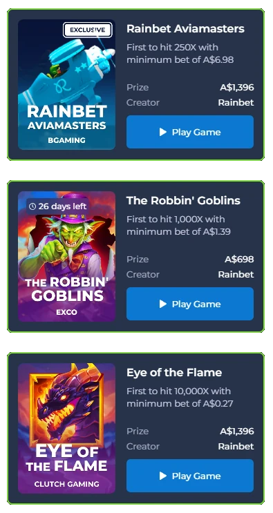 Rainbet Daily Challenges