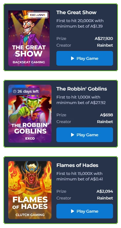 Rainbet Weekly Challenges