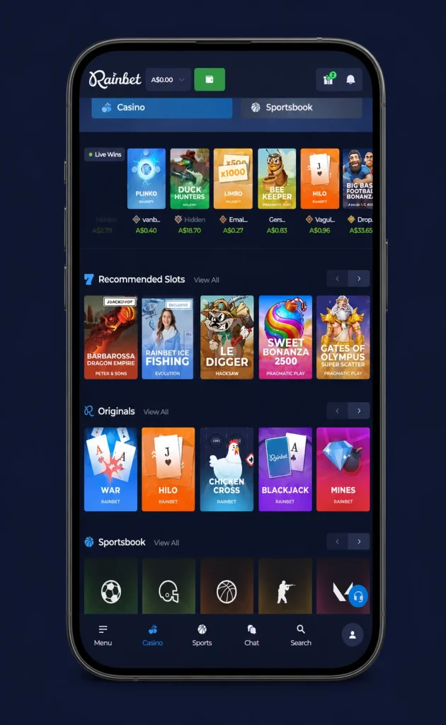 Rainbet Mobile App